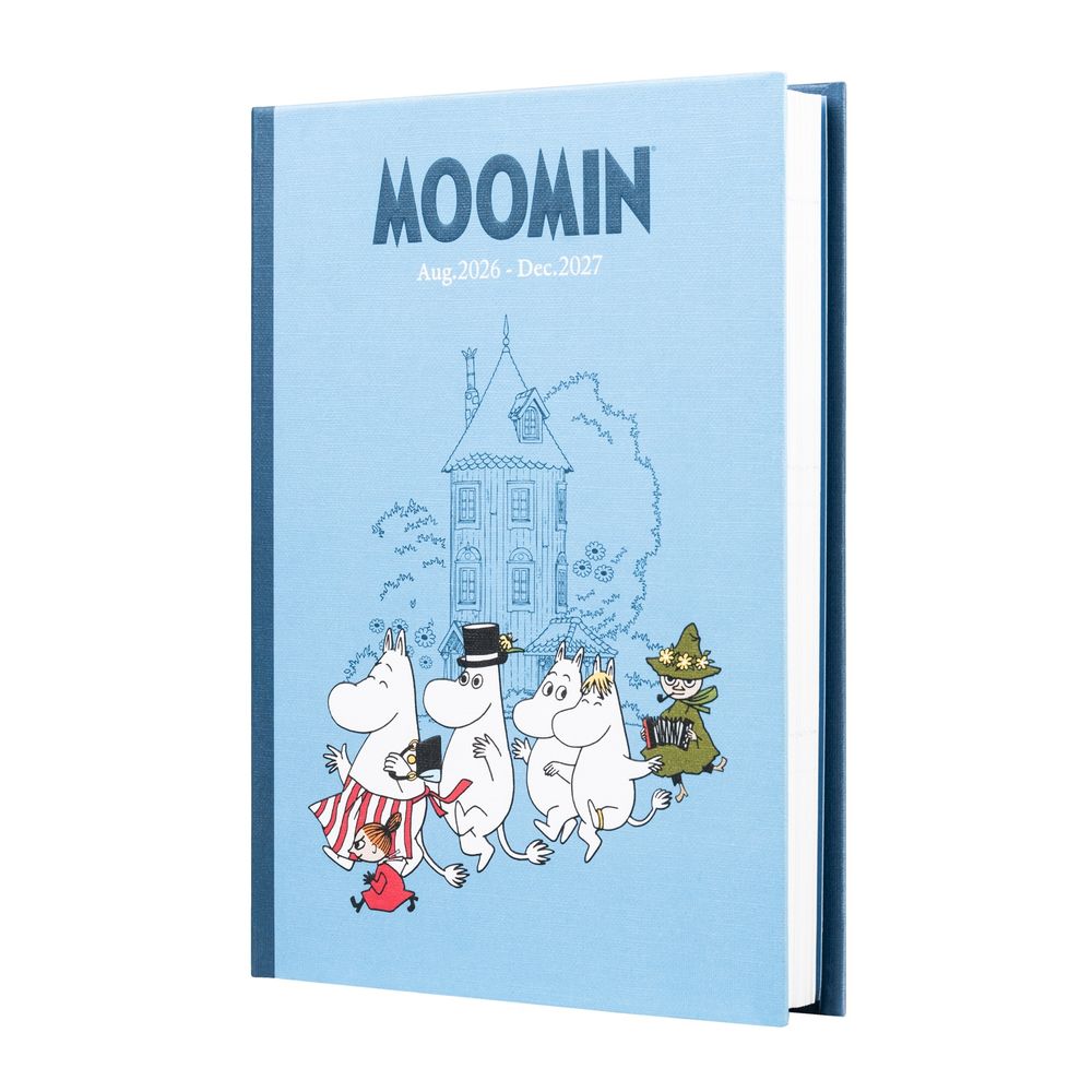 Grupo Erik Moomin - 2026/2027 Week To View A5 Casebound 17 Months Academic Schulplaner - Mehrfarben